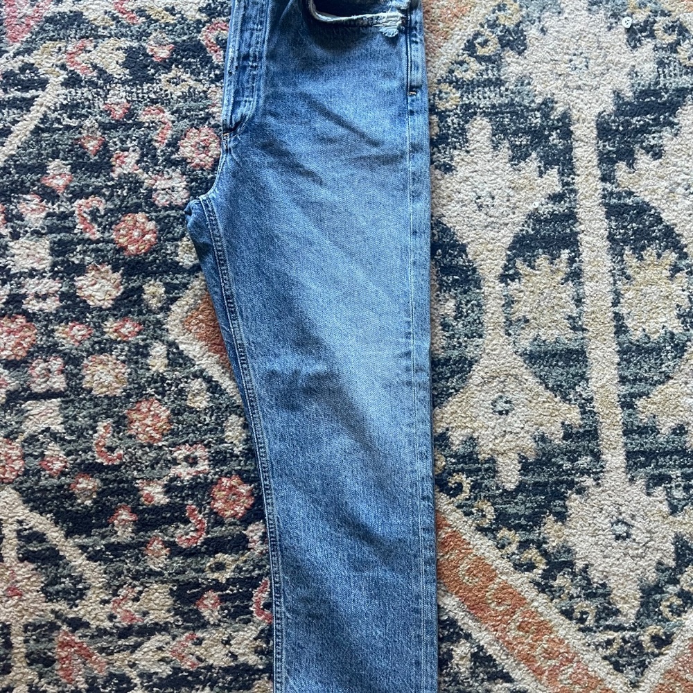 Agolde Riley Size 27 Button Fly High Rise Women's Jeans - Picture 3 of 11